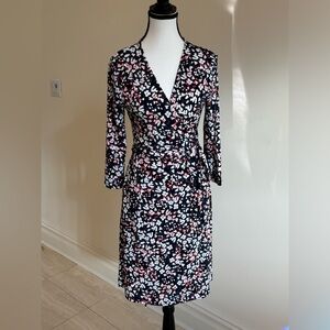 Banana Republic Cherry Blossom Wrap Dress - Small